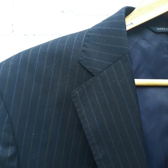 Banana Republic Wool Pinstripe Suit Jacket - Picture 3 of 8